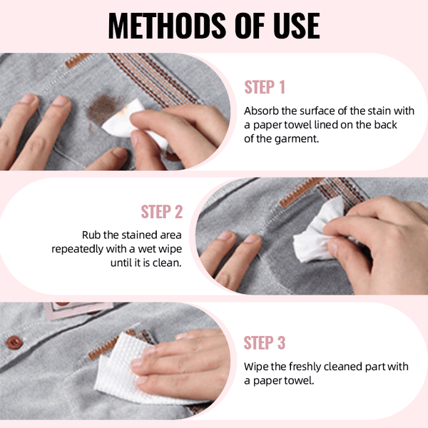 Stain Removal Wet Wipes