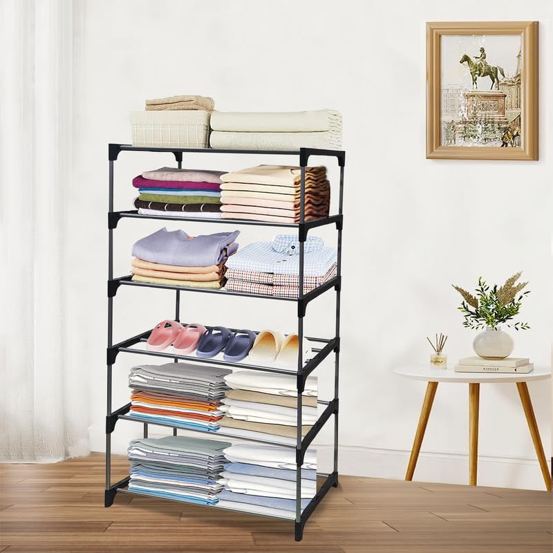 6 Layer Carbon Steel Collapsible Wardrobe
