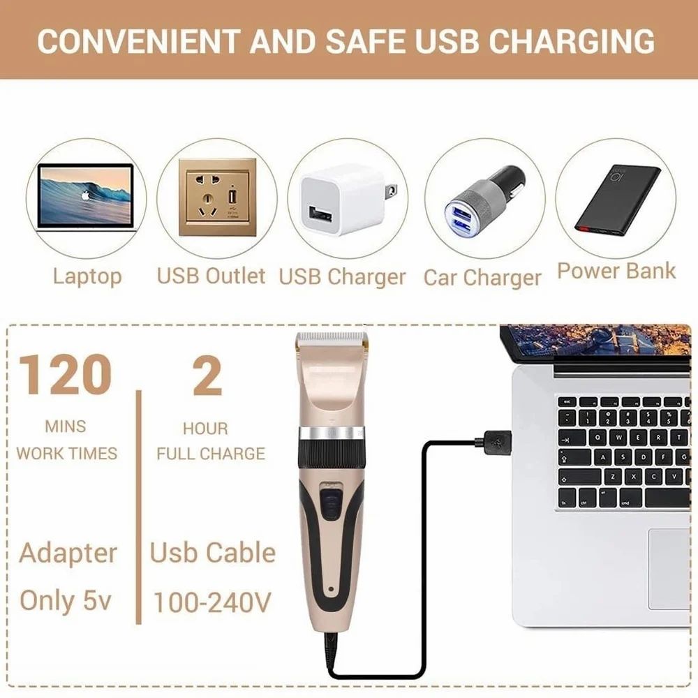 Pet Grooming Trimmer Set