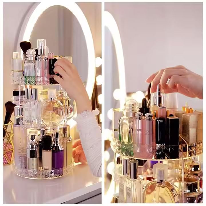 360 Rotation Makeup Organizer