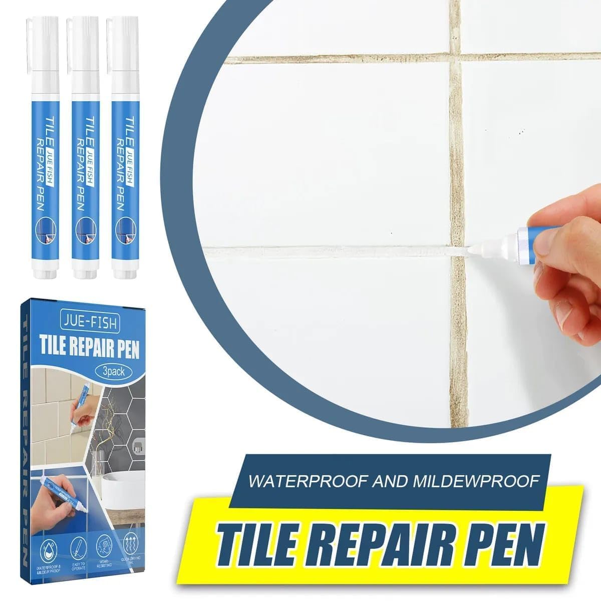 Tile Gap Repair Pen (Pack of 3)
