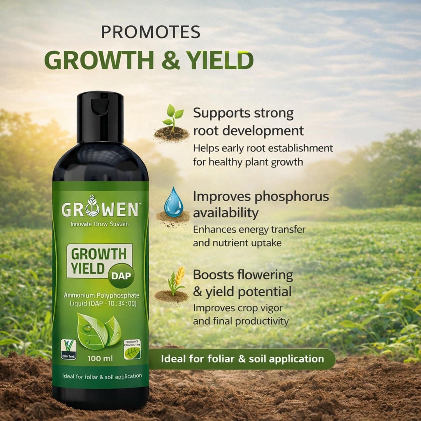 Growth Yield Liquid With Free Plant Booster