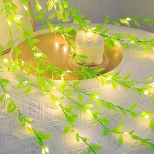 Green Leaf Curtain Light