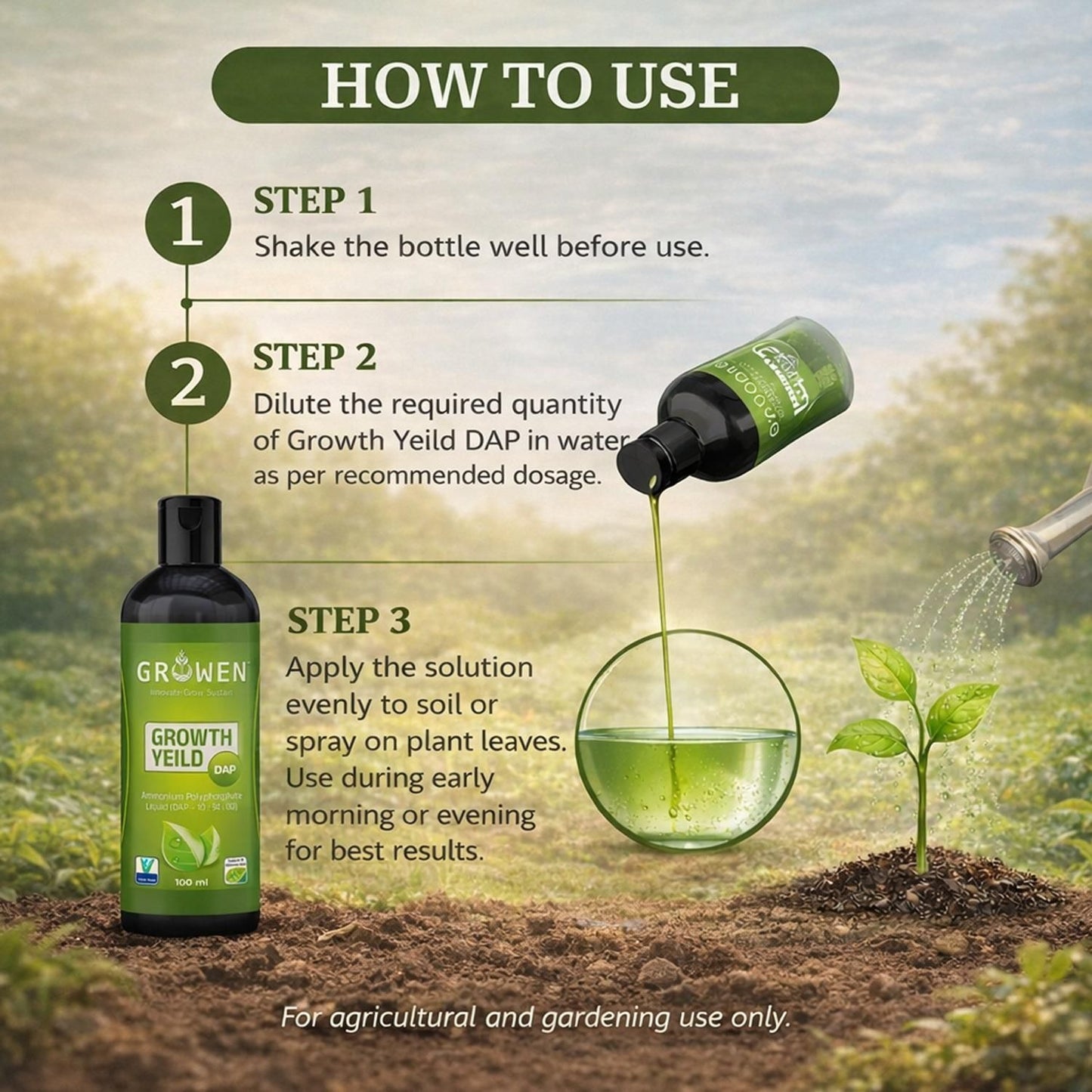 Growth Yield Liquid With Free Plant Booster