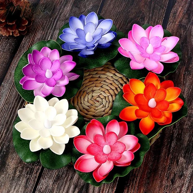 Floating Led Lotus Flowers (Pack of 3)