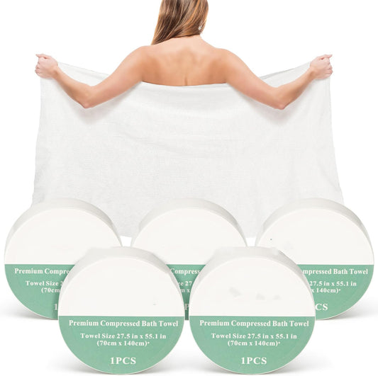 Magic Compressed Bath Towel Tablets (Set Of 10 Pcs)