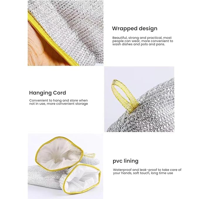 Wire Dishwashing Gloves (Buy 1 Get 1 Free)