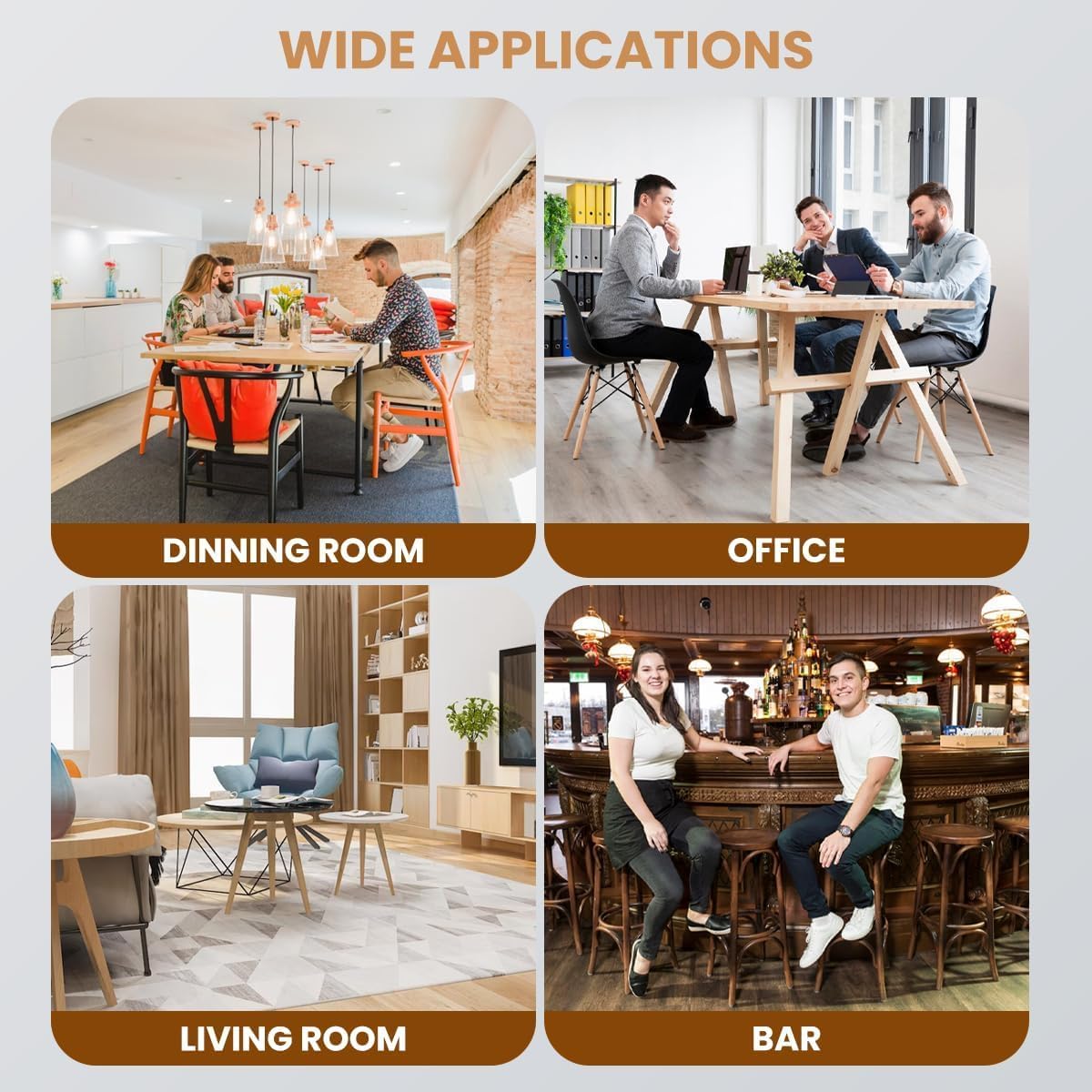 Universal Chair Leg Covers (Pack of 4)