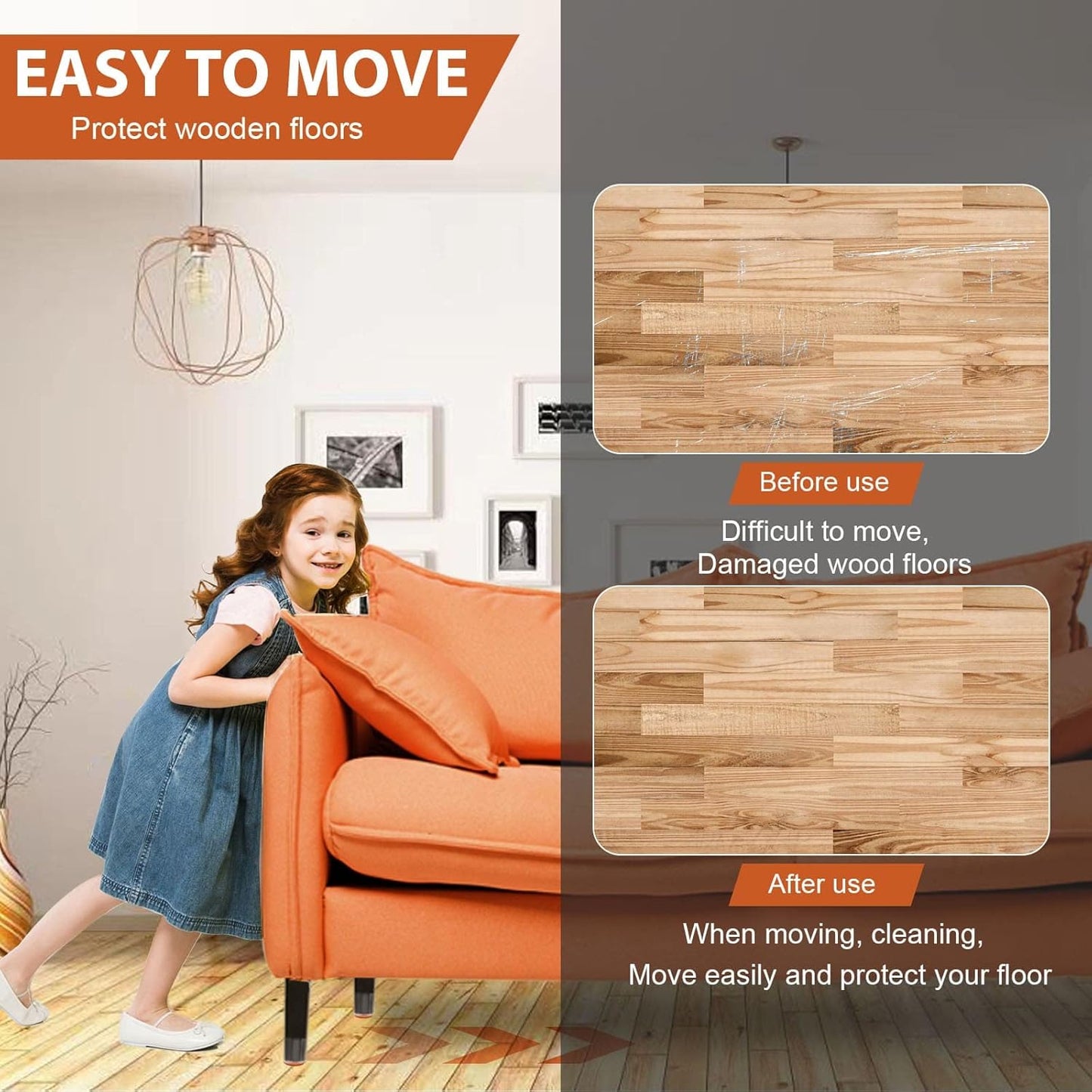 Universal Chair Leg Covers (Pack of 4)