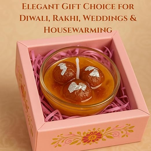 Gulab Jamun Scented Candle (Pack of 4)
