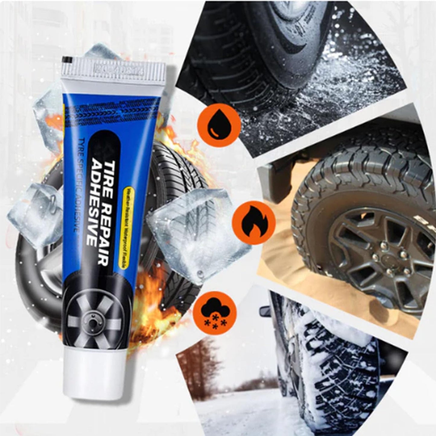 Waterproof Flexible Tire Repair Adhesive (Buy 1 Get 1 Free)