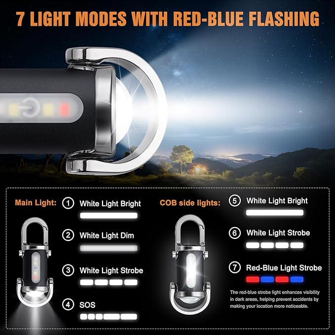 Rechargeable Keychain Flashlights🔦