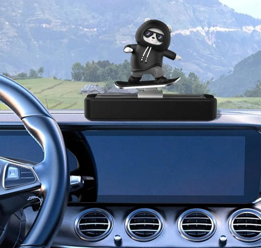 Funny Skater Bear Car Decor