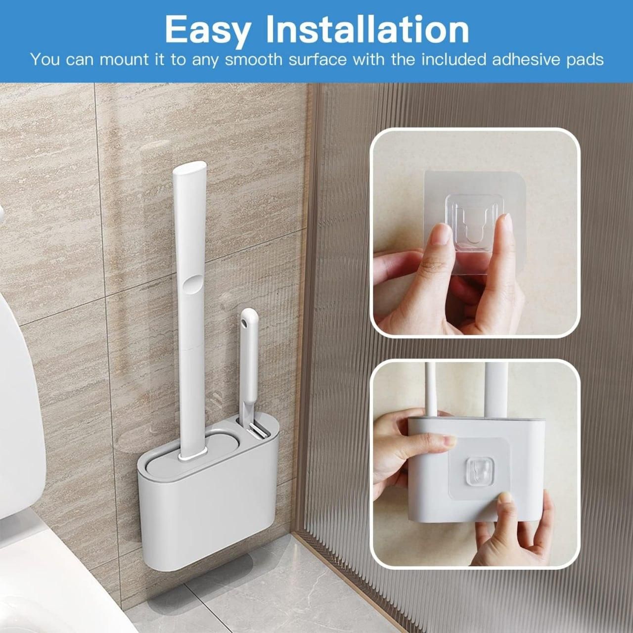 Wall Mounted Silicone Toilet Brush