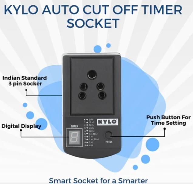Automatic Cut Off Timer Socket