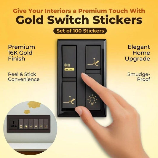 16k Golden Switch Stickers