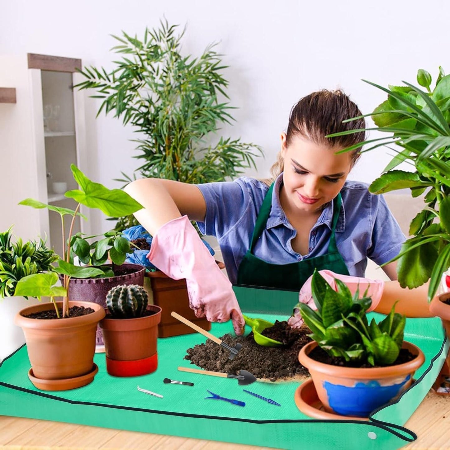 Gardening Soil-Replacing Mats