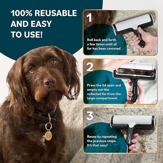 Pert Hair Remover Lint Roller with Storage