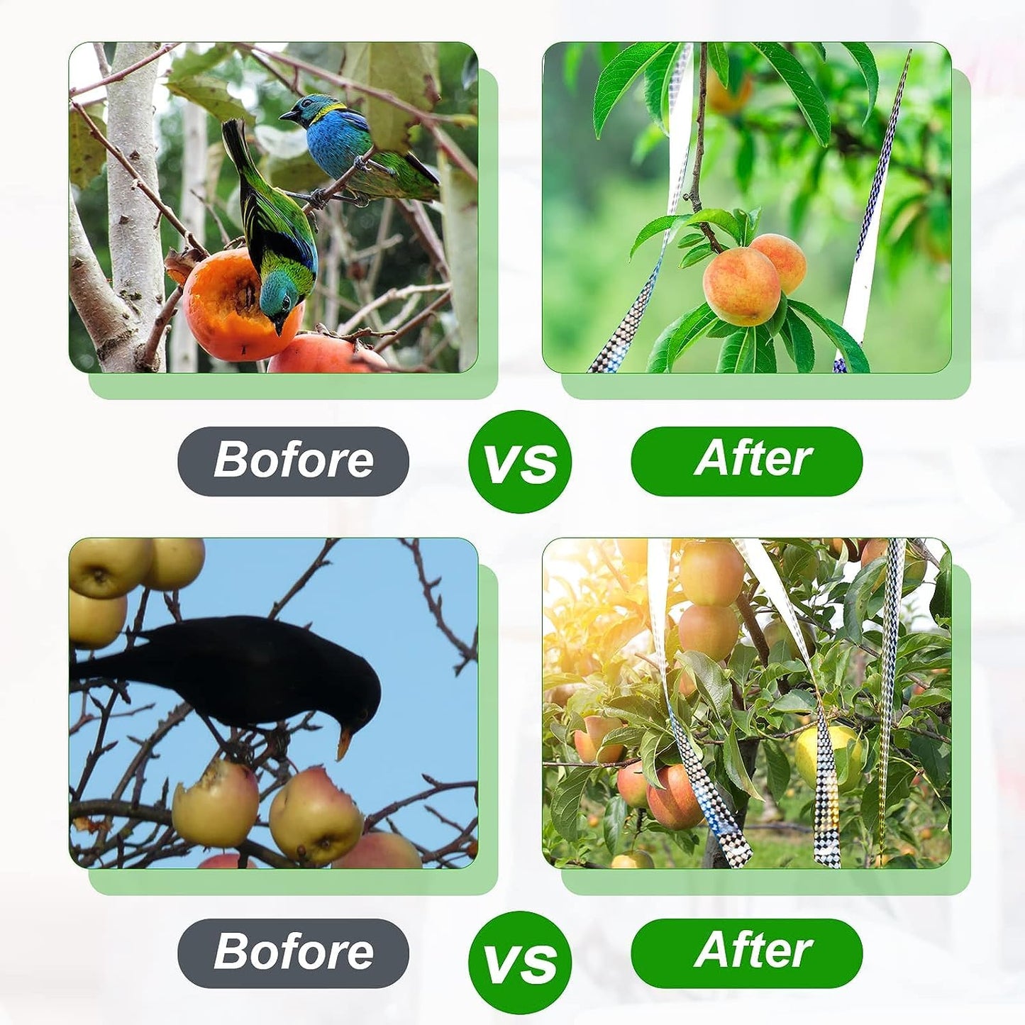 Double-Sided Reflective Bird Scare Tape