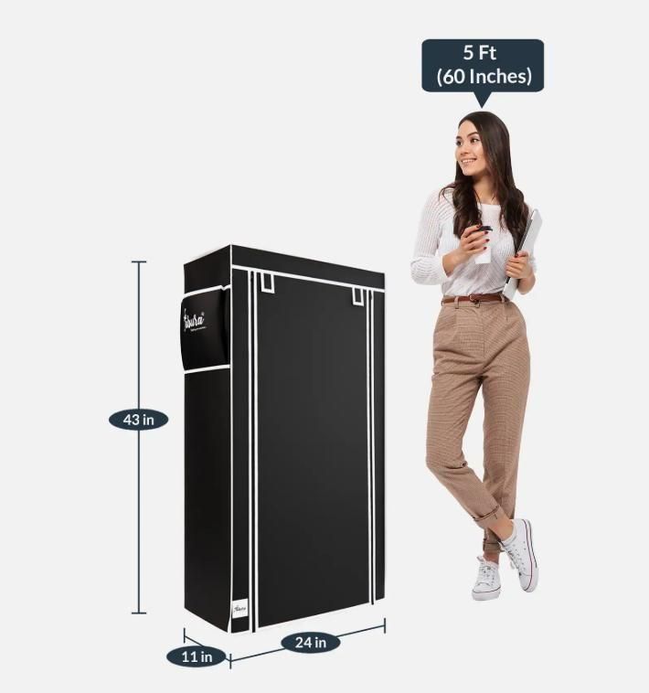 6 Layer Carbon Steel Collapsible Wardrobe