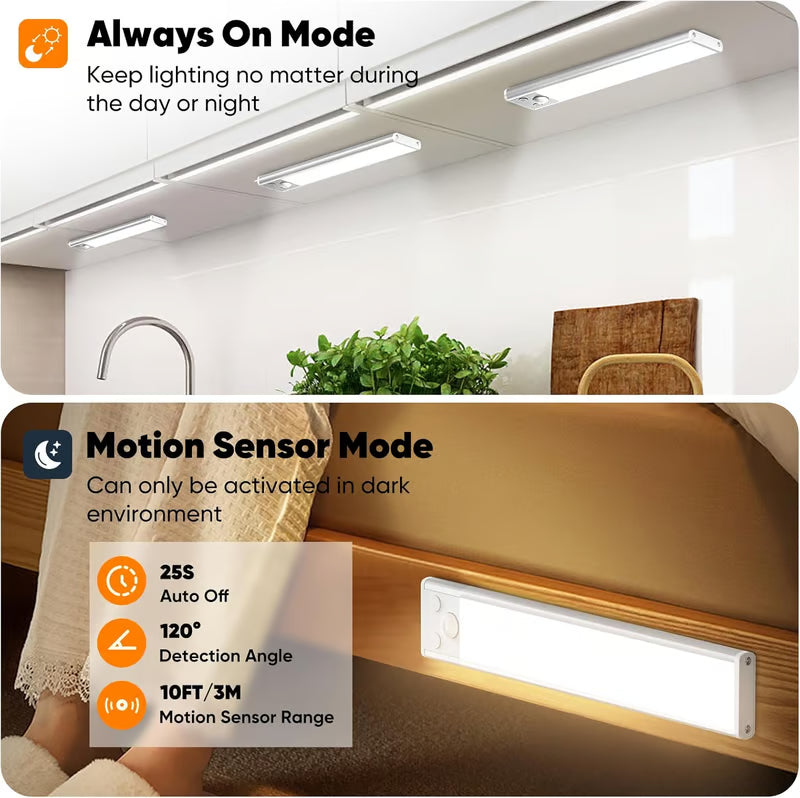 Rechargeable Motion Sensor Under Cabinet Lights