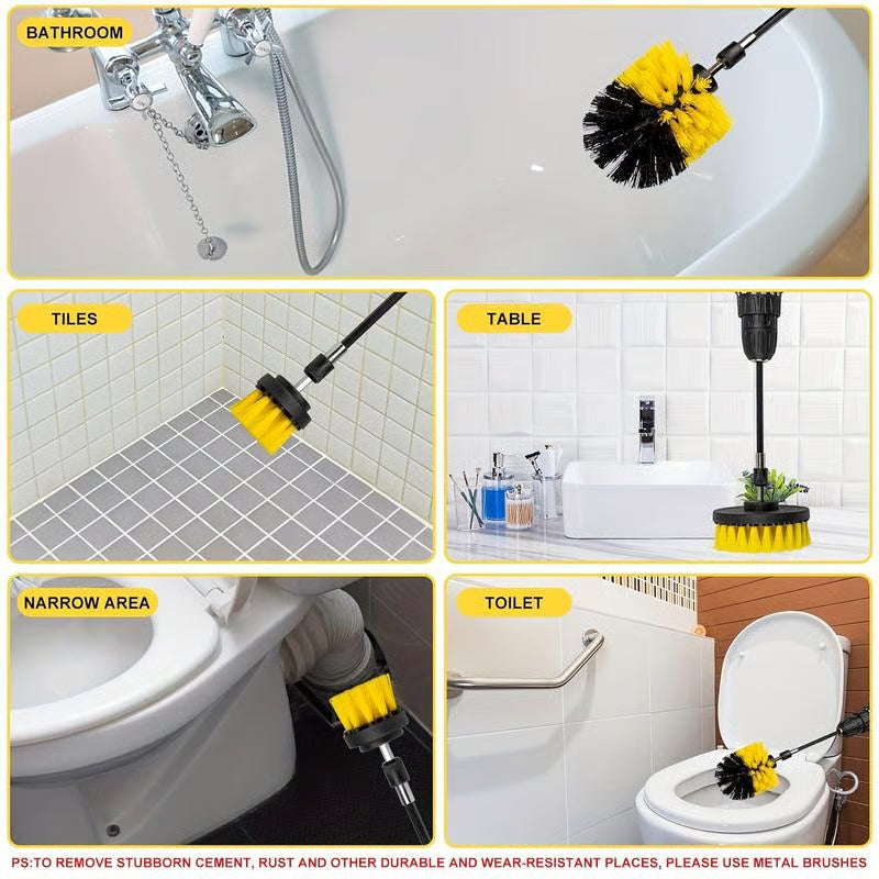 4-Piece Drill Scrubber Kit