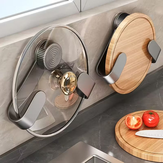 Wall-Mounted Rotating Lid Organizer