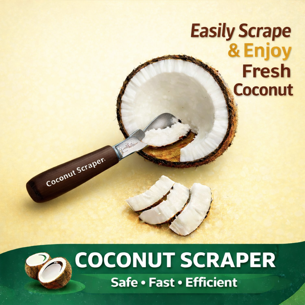 Coconut Slicer & Scraper Tool