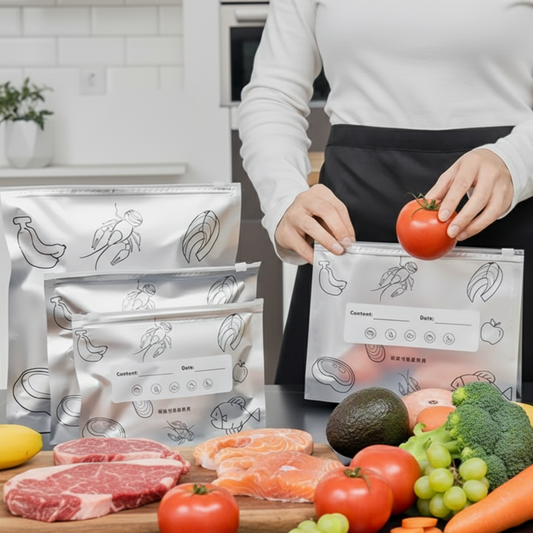 Reusable Aluminium Foil Sealable Storage Bags (Pack of 20)