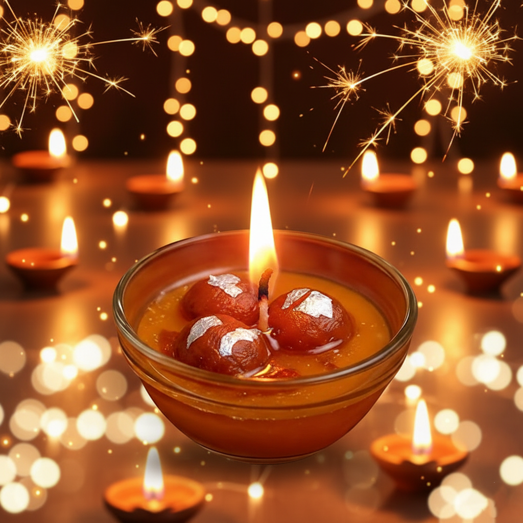 Gulab Jamun Scented Candle (Pack of 4)