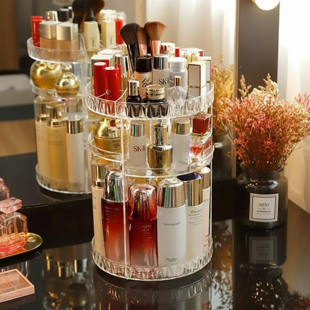 360 Rotation Makeup Organizer