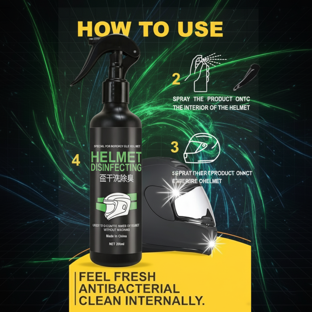 Helmet Disinfecting Spray (Buy 1 Get 1 Free)