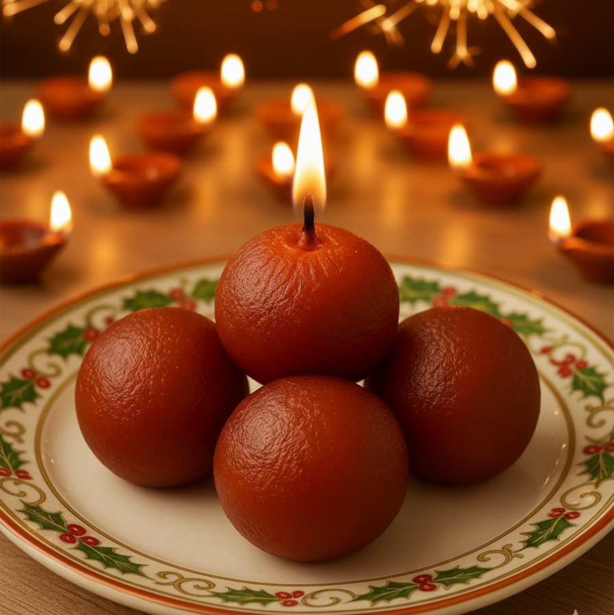 Gulab Jamun Scented Candle (Pack of 4)