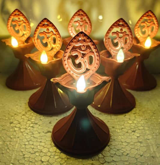 Om Jyot Water Sensor Diya (Pack of 3)