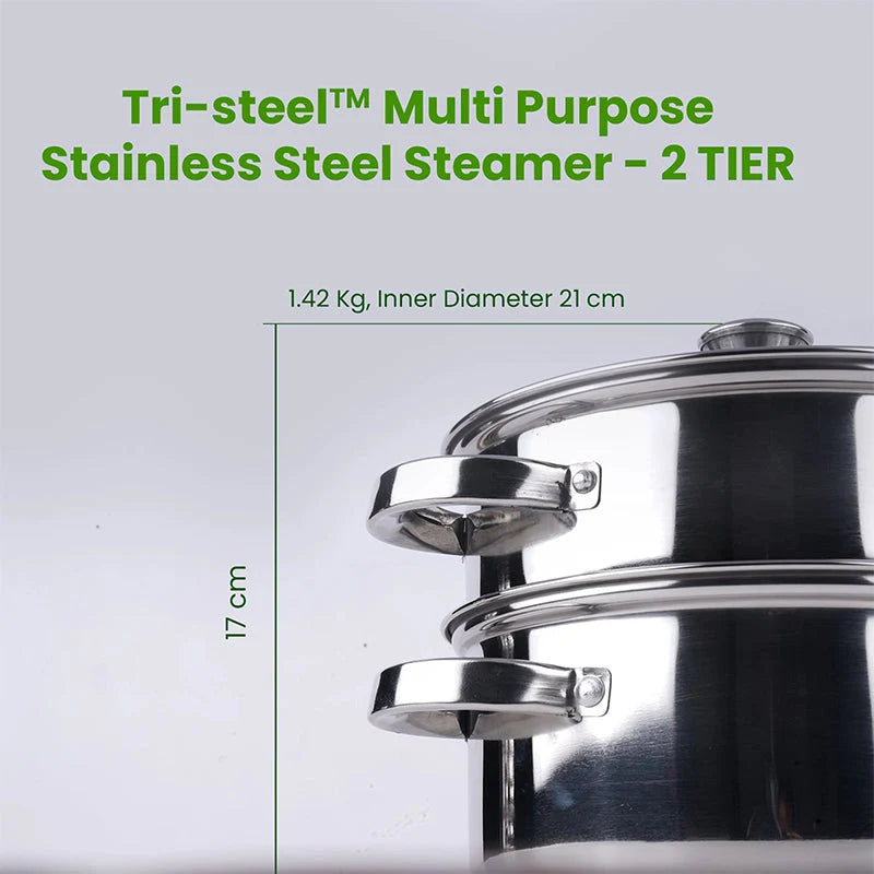 2-Tier Stainless Steel Steamer