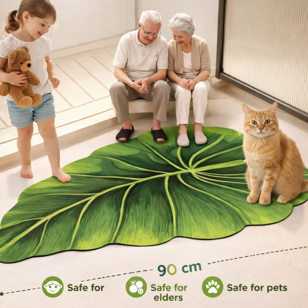 3D Leaf Design Anti-Skid Floor Mat
