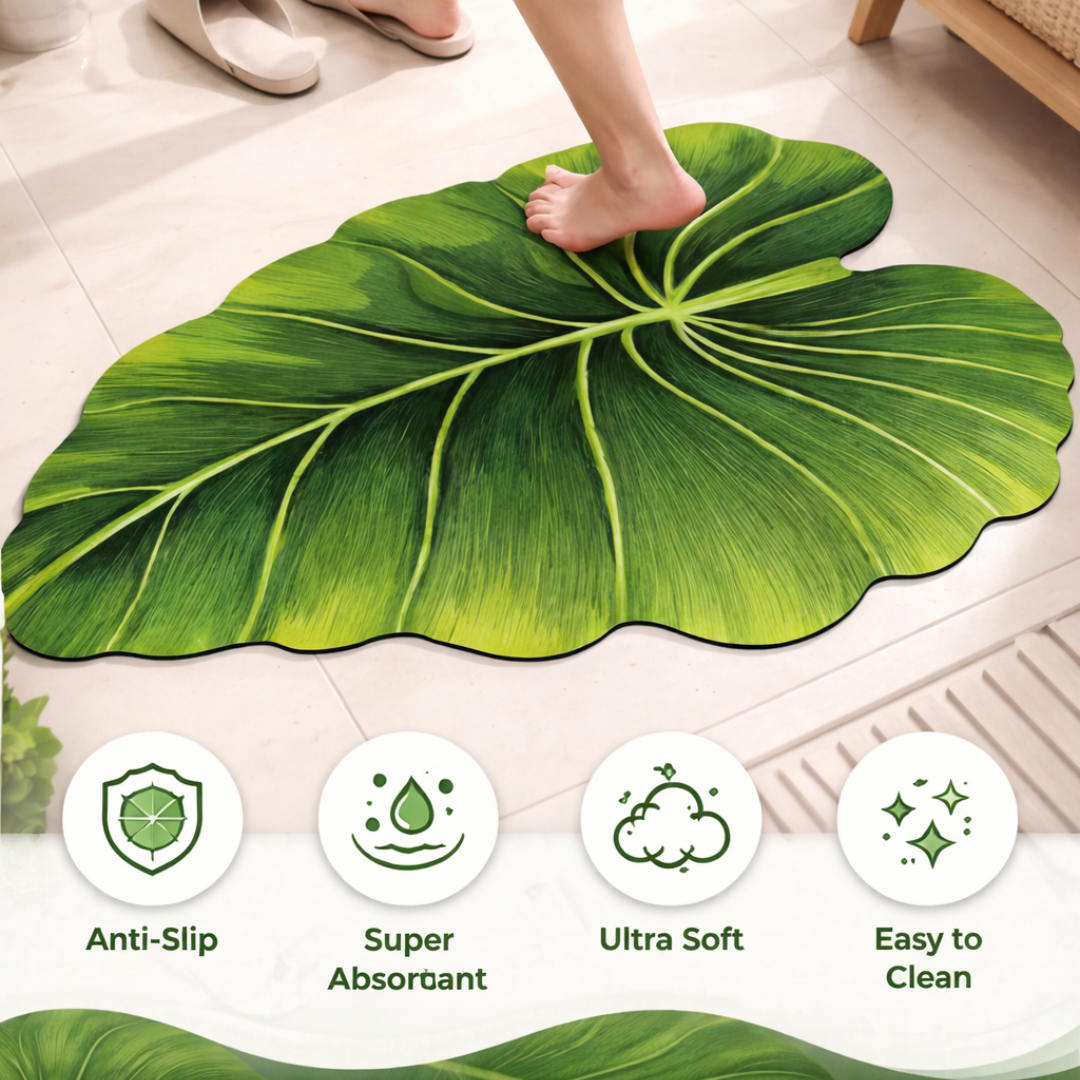 3D Leaf Design Anti-Skid Floor Mat