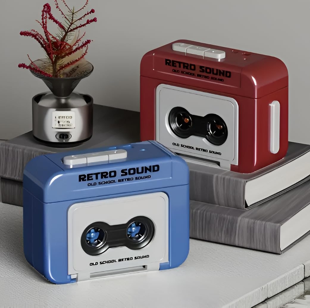 Retro Tape Recorder Keychain