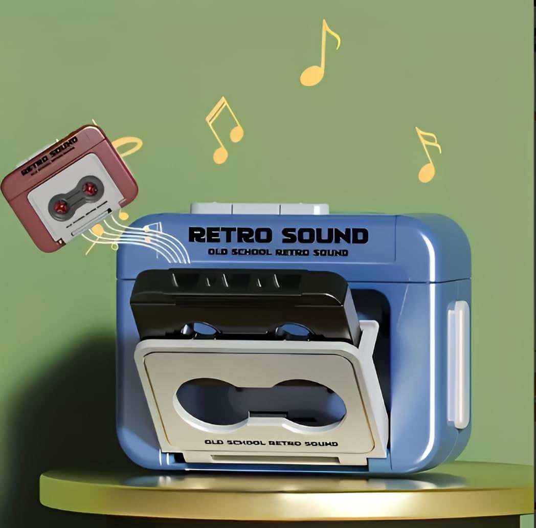 Retro Tape Recorder Keychain