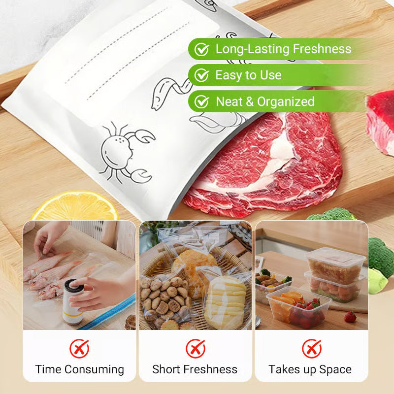Reusable Aluminium Foil Sealable Storage Bags (Pack of 20)