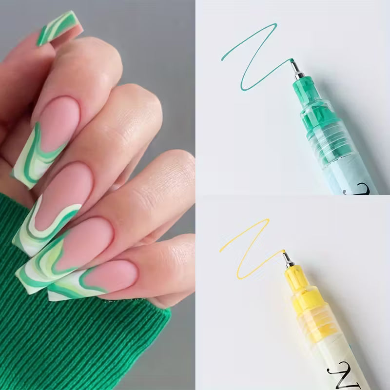 12 Colors Nail Art Pens Set