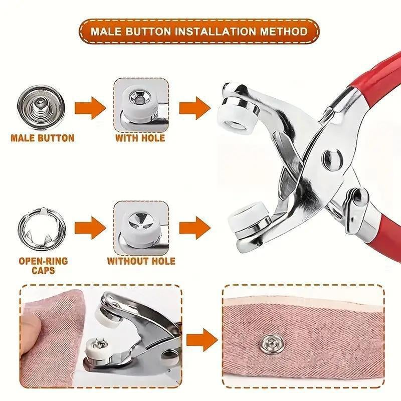 Snap Buttons With Pliers