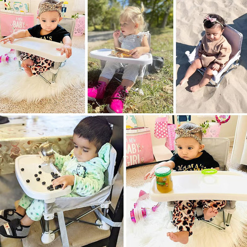 Protable Baby Seat Booster Chair With Tray