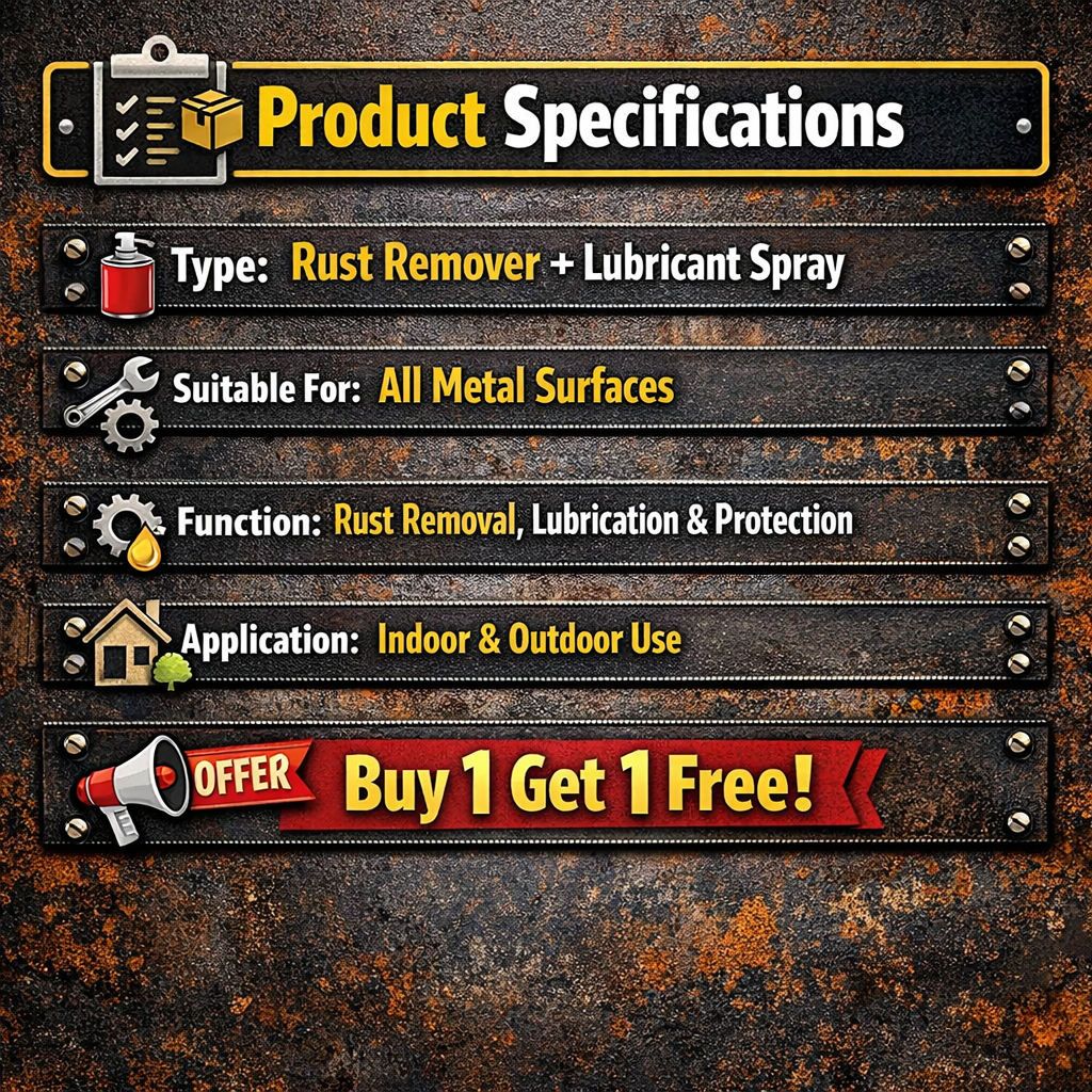 Rust Remover Lubricant (Buy 1 Get 1 Free)