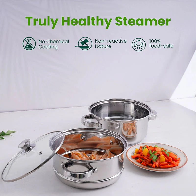 2-Tier Stainless Steel Steamer